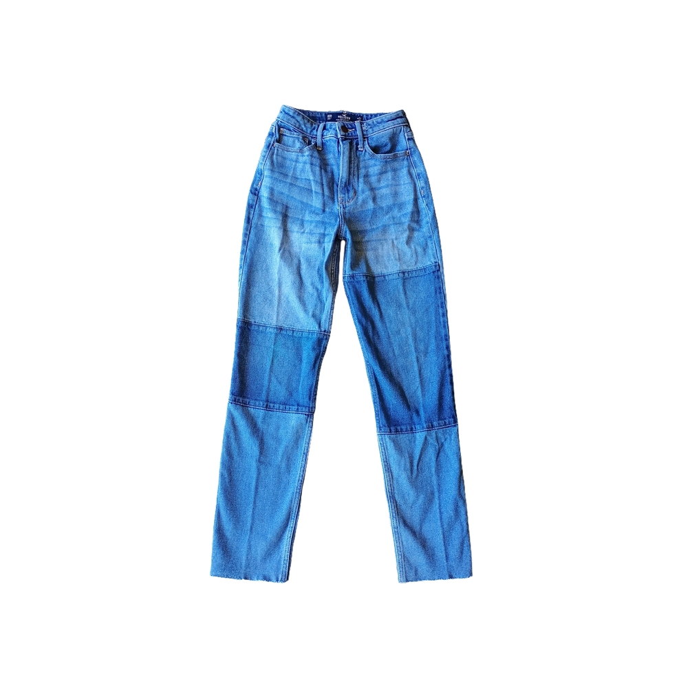 Hollister High Rise Patchwork Mom Jeans